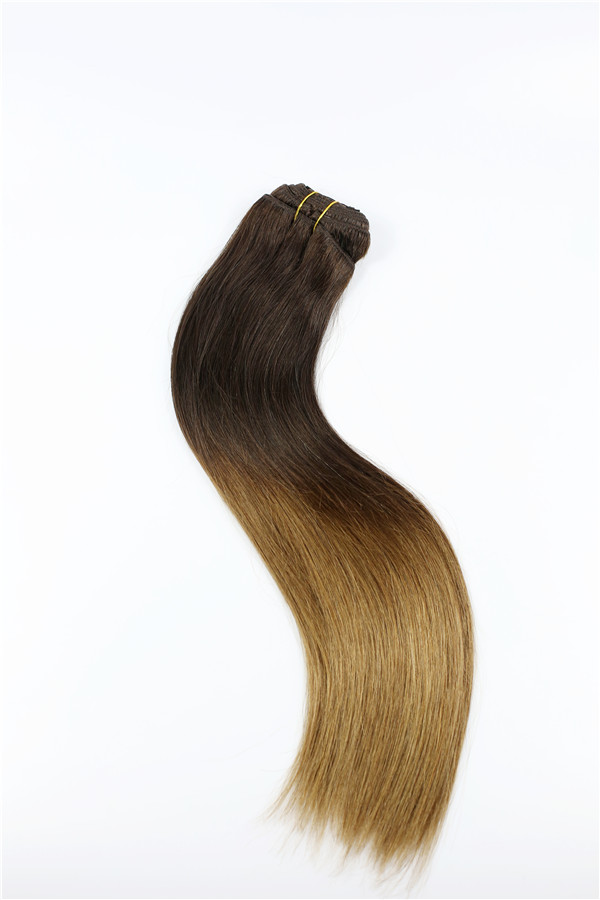 Direct factory 100% remy human hair clip in hair extensions JF0101